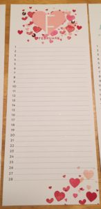 Simply Created Perpetual Calendar Kit February