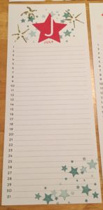 Simply Created Perpetual Calendar Kit July