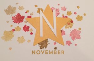 Simply Created Perpetual Calendar Kit November Close-up