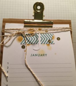 Simply Created Perpetual Calendar Kit January Close-up