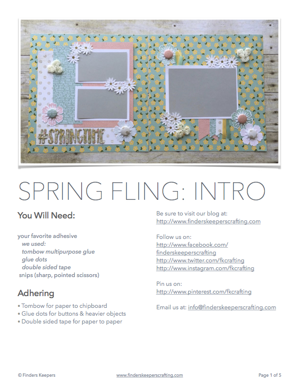 Spring Fling 12x12 pdf image