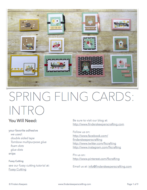 Spring Fling Cards