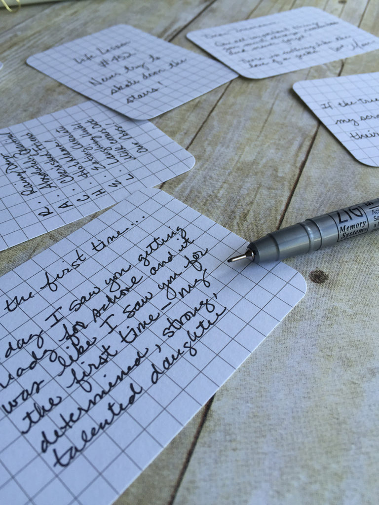 Lessons in Storytelling - The Importance of Journaling Your Scrapbook Pages - Journaling cards