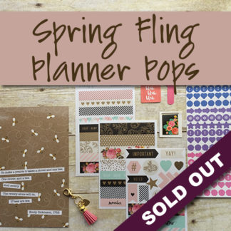 Spring Fling Planner Pops Product Sold Out