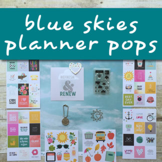 Blue Skies Planner Pops