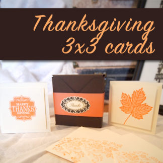 Thanksgiving 3x3 Cards