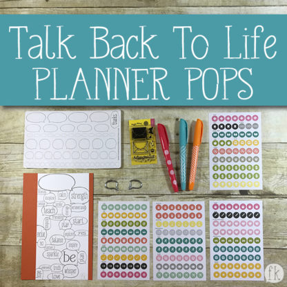 Talk Back To Life - Planner Pop - Product
