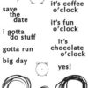 J&D Don't Be Late 3x4 Stamp set