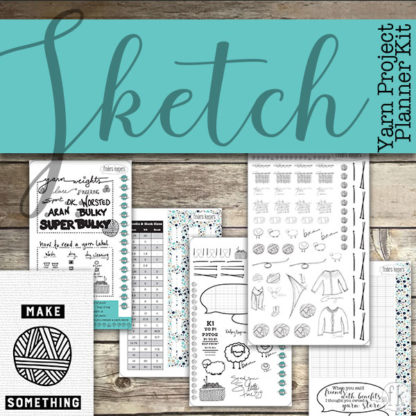 Yarn Project Planner Kit - Sketch Kit