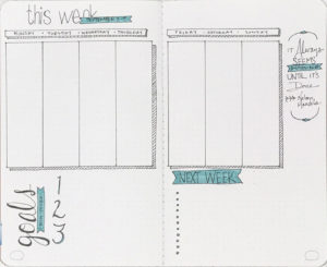 Student Bullet Journal - This Week Layout
