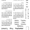 Jots&Dots 4x6 Stamp Set - Mini Months